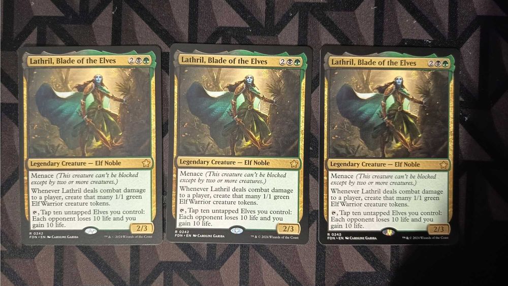 MTG Lathril, Blade of the Elves x3 FDN Rare