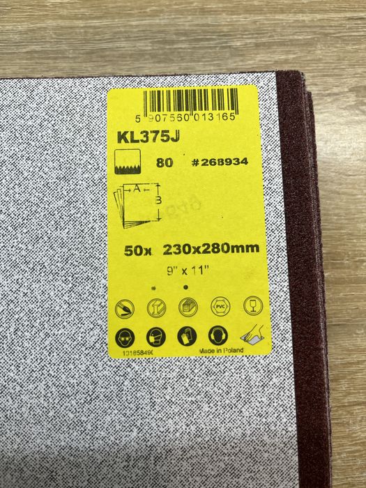 Papier ścierny KLINGSPOR 120