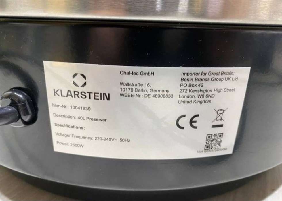 Термопот / електрочайник / стерилізатор / бойлер Klarstein з Німеччини