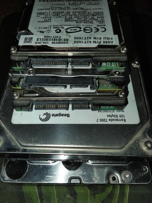 Жёсткие диски 13 штук одним лотом.