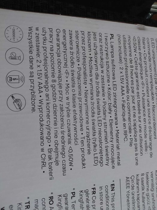 Lampa plafon +pilot.
