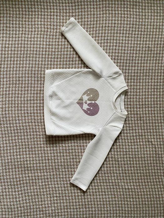 Кофта для дівчинки з принтом корони в серці