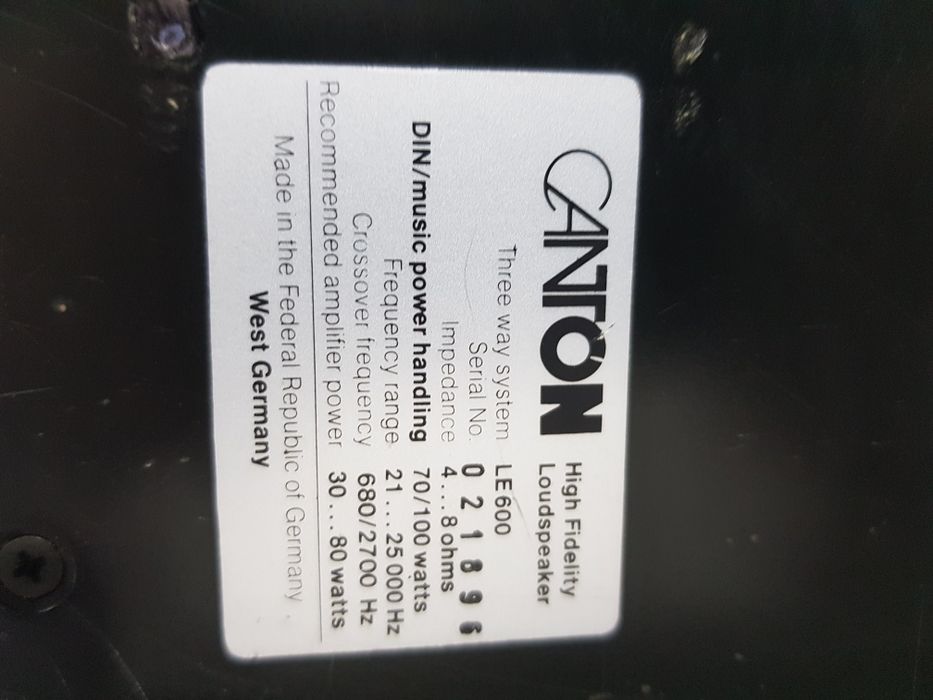 100ВтПолична акустика Canton Le 600 б/у с Германии