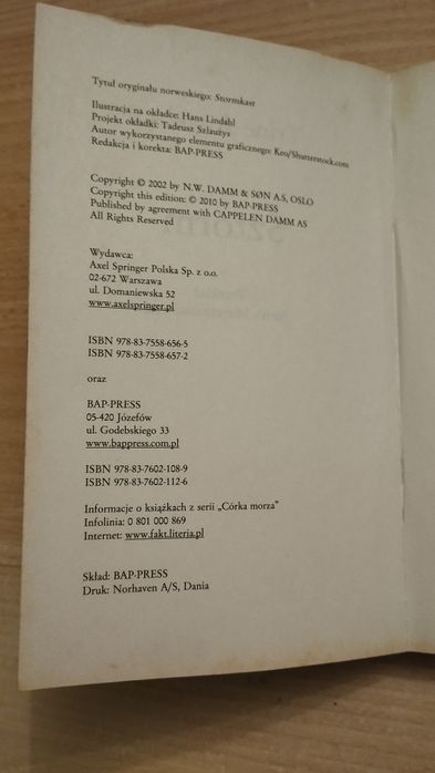Książka Saga Córka Morza