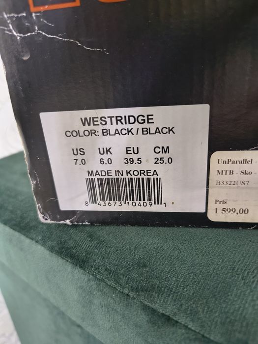 Buty rowerowe unparallel westridge 39.5 platformy flat MTB ebike