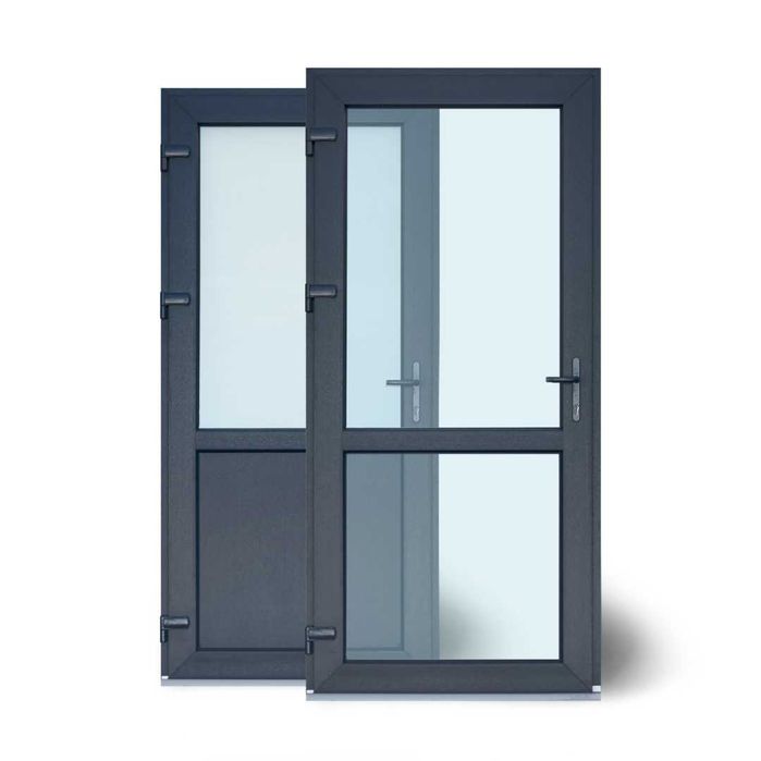 Drzwi PCV zewnętrzne 1400x2100 białe lub antracyt/dostępne od ręki