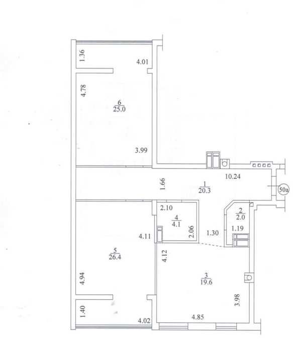 Готова квартира, Ювілейний 2А ,  газове опалення , 4 будинок