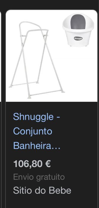 Shnuggle – Conjunto Banheira Ergonómica – Taupe + Suporte