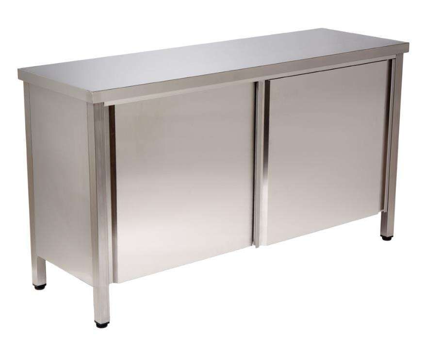 Material inox restauração bancada armário várias medidas Novo