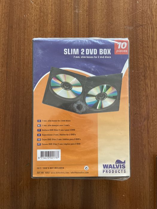 DVD Slim Case / Caixa (10 caixas) NOVAS