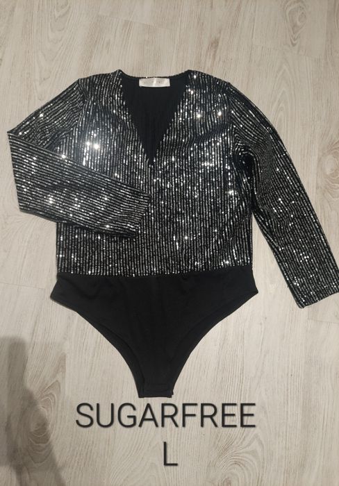 Sugarfree cekinowe body L