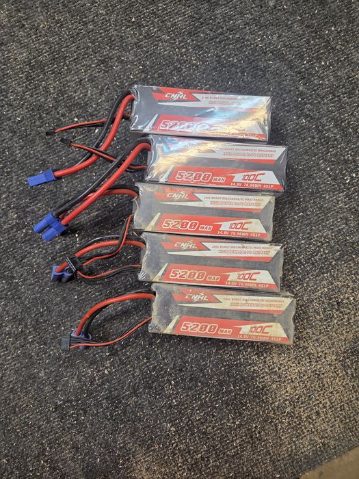 Lipo 4S 5200 MAH CNHL 100C 100 Zł za sztukę