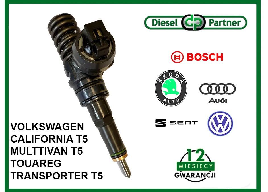 Bosch 07Z130073F 0414720210 pompowtryskiwacz do VOLKSWAGEN MULTIVAN T5 TRANSPORTER T5