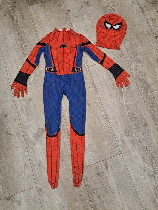 Kostium Spider-Man - niebieski/czerwony - rozm 110/116 (120) Wada