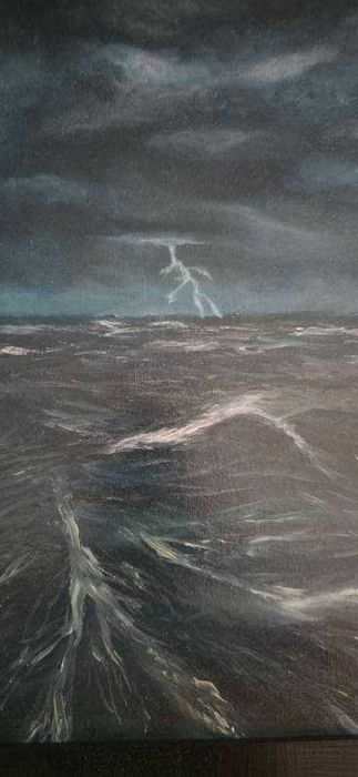 Obraz olejny na płótnie ręcznie malowany 40x50 w ramce