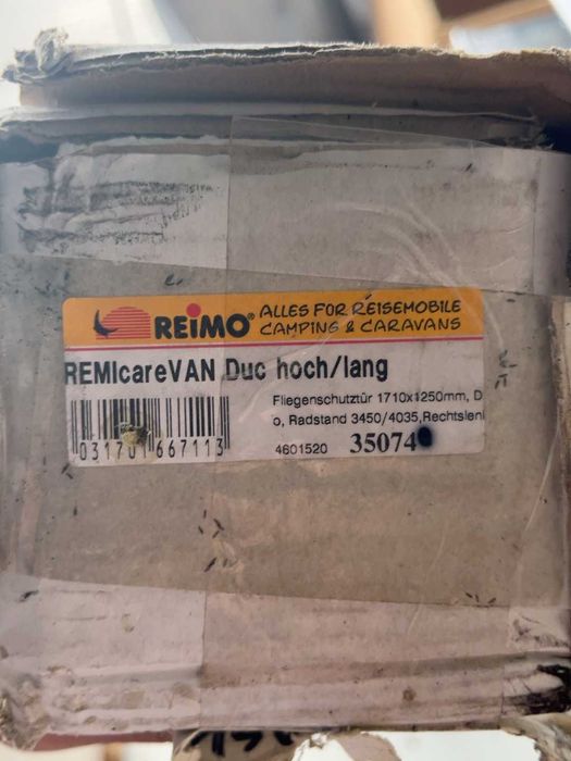 Nowa Moskitiera Drzwi REMIcare VAN – FIAT DUCATO / BOXER / JUMPER