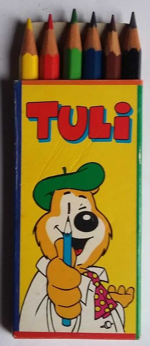 Lápis de cor com a figura do Tuli da Tulicreme