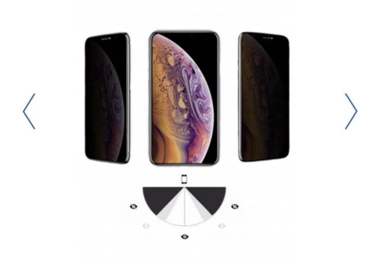 Захисне скло iphone xs max privacy screen protector 3D