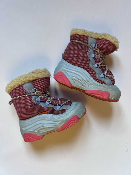 Demar buty kozaki śniegowce ocieplane wełna zimowe dziewczęce 24 25