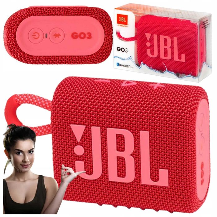 Nowy Głośnik JBL GO 3 – Czerwony