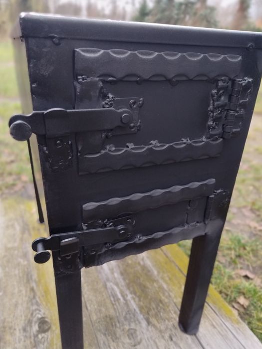 Piec na Dwie Fajerki 70kg 4mm Koza  Kominek