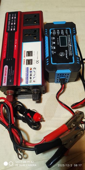 Продам зарядное+ инвектор 12 220 750ватт