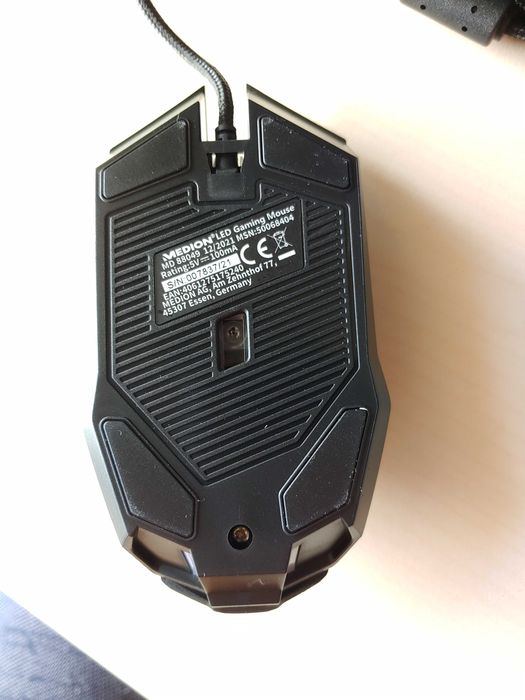 Myszka mysz komputerowa USB LED dla graczy gaming MEDION MD88049
