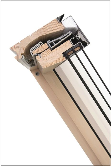 Okno pokojowe Fakro GreenView FTP-V U41 APMX drewniane 3szybowe 78x118