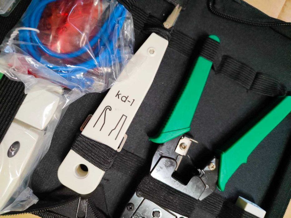 Набор сетевика для мастеров Обжимка, RJ45 соединители, патчкорды