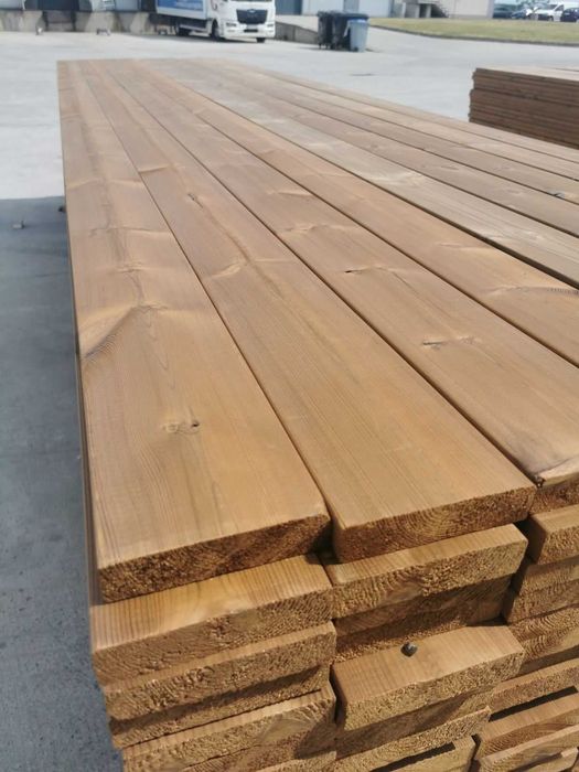 WYPRZEDAŻ Thermo Sosna Deska Tarasowa S4S 26mm x 117mm klasa AB