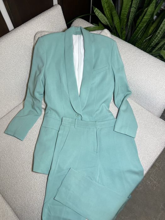 Костюм мятний класичний Tibi! ОРИГІНАЛ! Розмір S! Знижка 90%