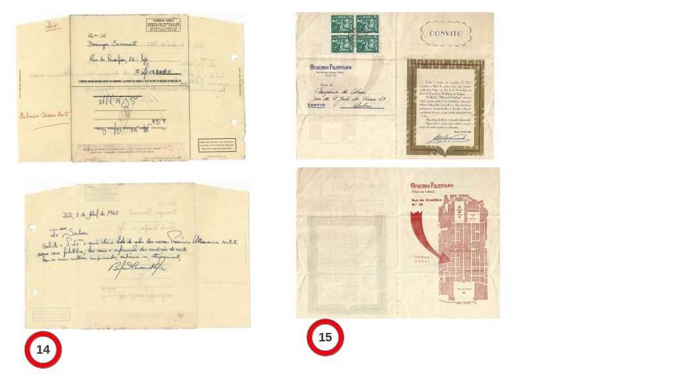 Cartas e Documentos Antigos - Lote 1