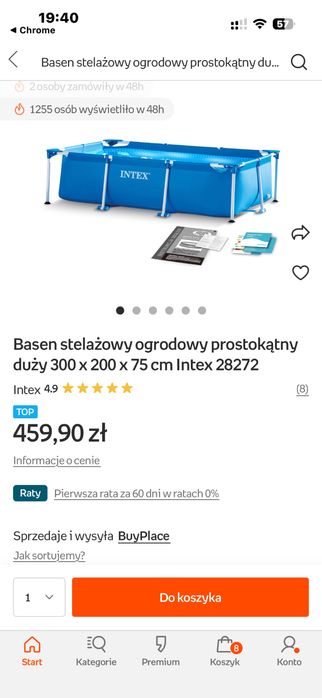 Basen 200/300 intex