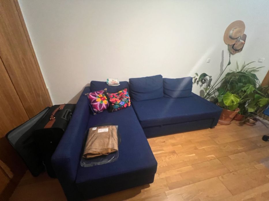Sofá cama friheten azul