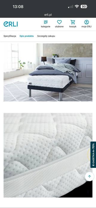 DREAMZONE GOLD S25 matteras 80x200 cm