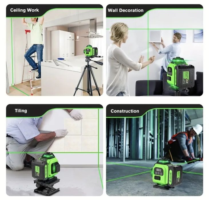 Nível a Laser com Linha Verde