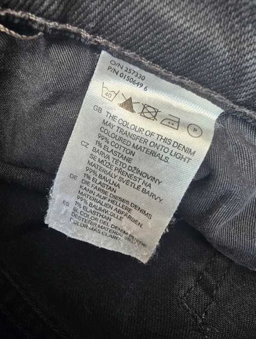 Czarne jeansy skinny low waist H&M