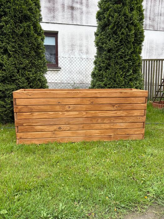 Donica drewniana 150x40x60