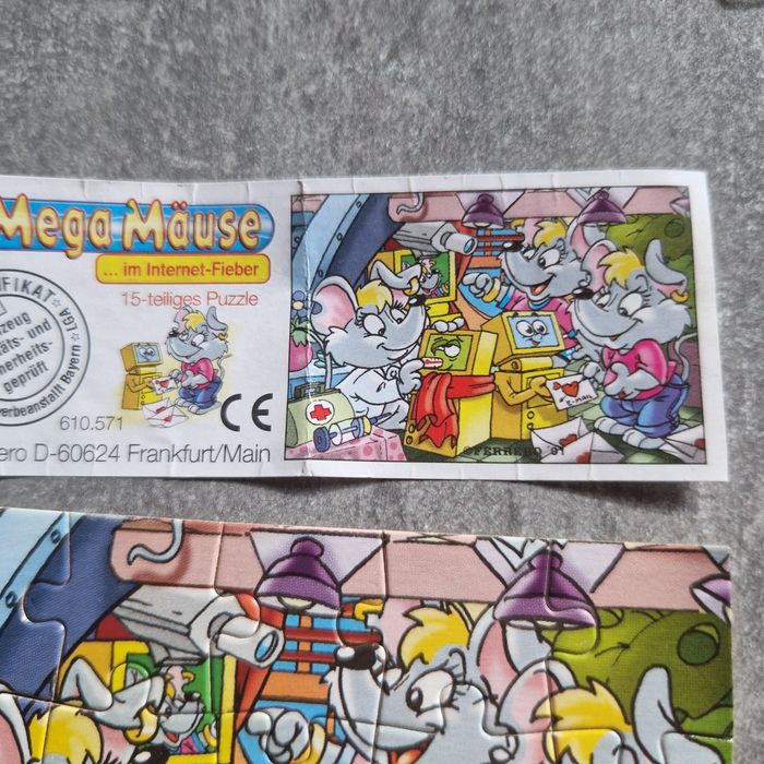 Puzzle z Kinder niespodzianka