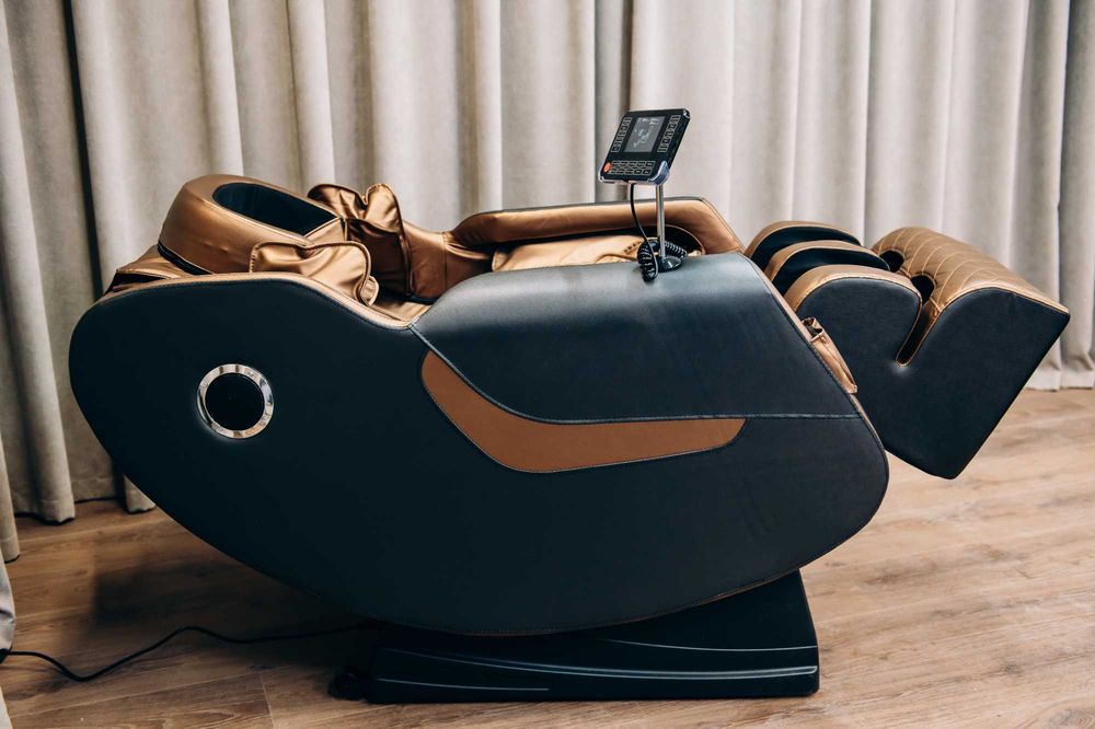 Масажне крісло XZERO V12+ Black & Gold Массажное кресло