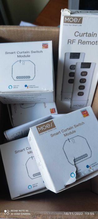 Módulo Wi-Fi + RF para Estores + Comando 9 canais