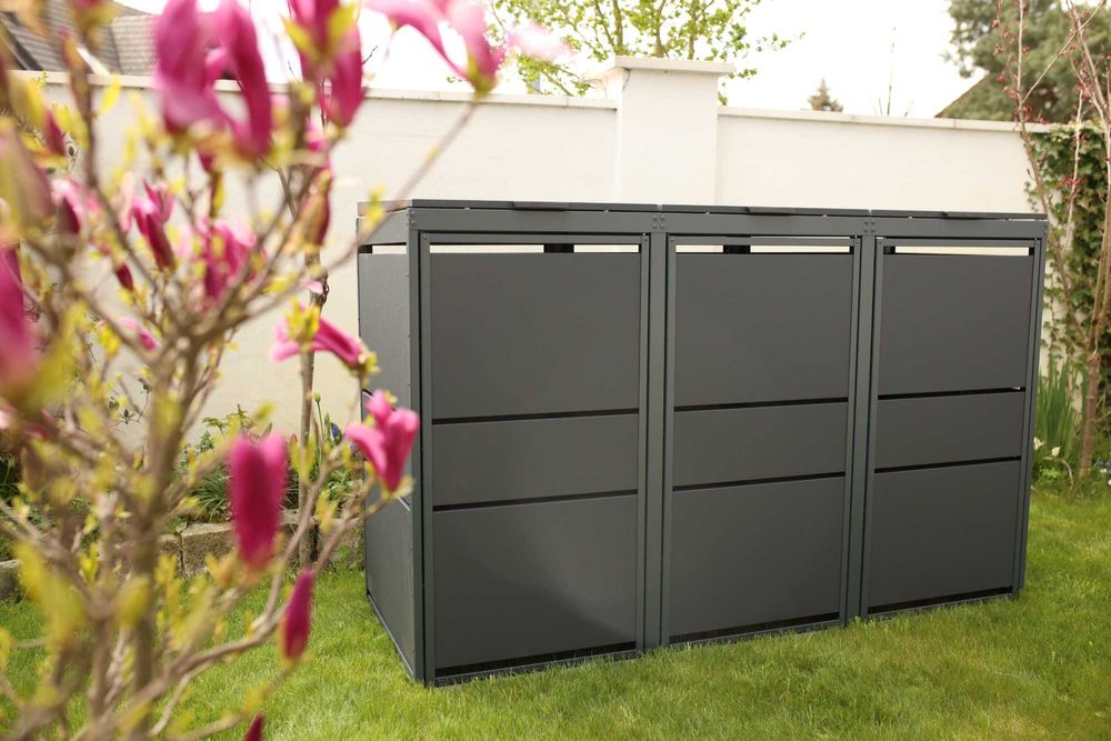 Zabudowa na kosze Top Box Obudowy koszy Osłony koszy 3x240L Premium