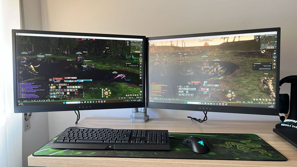 2x HP OMEN Z7Y57AA Gaming Monitors (25'' - 1 ms - 144 Hz - FreeSync)64584399238913124