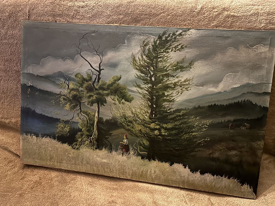 Rezerwacja Obraz PRL | kobieta i natura! Piękny! Polecam!