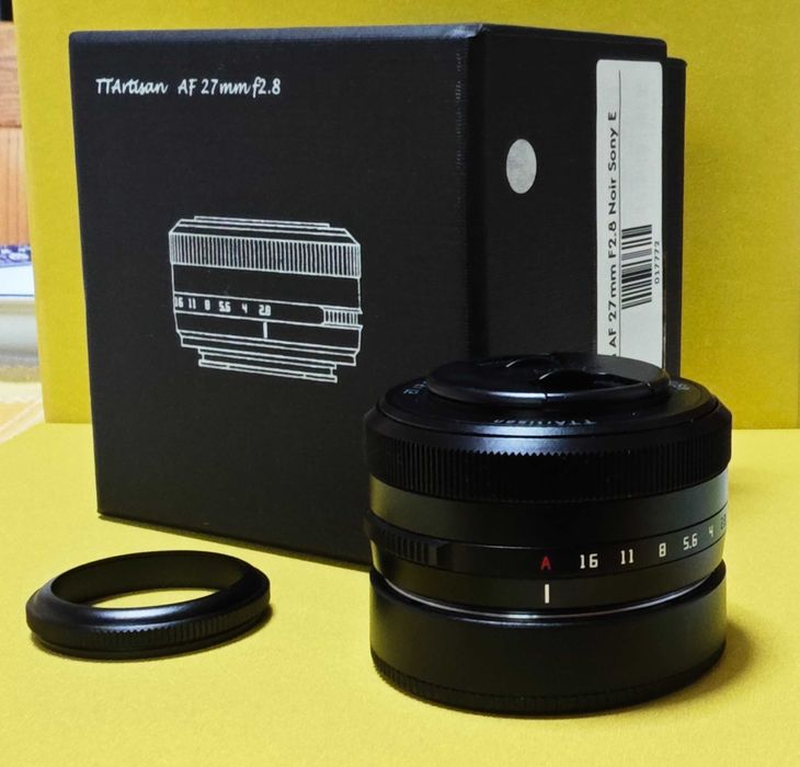 Objectiva TTArtisan AF 27mm f/2.8, Sony E-Mount (APS-C)
