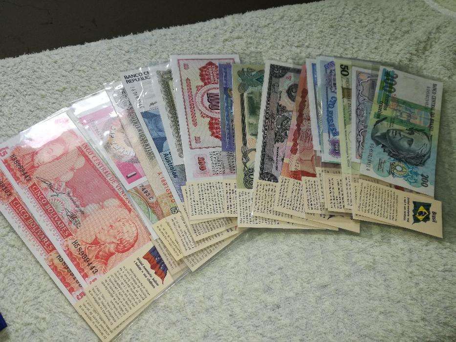 Colecção de notas de todo o mundo