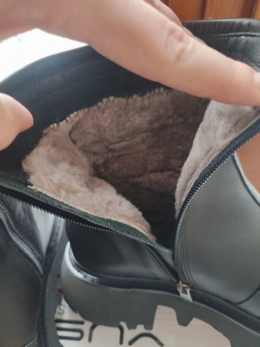 Зимние кожаные сапоги YUSSI Турция