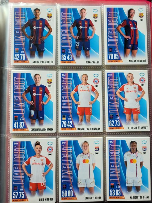Lote de Cartas Match Attax Champions League