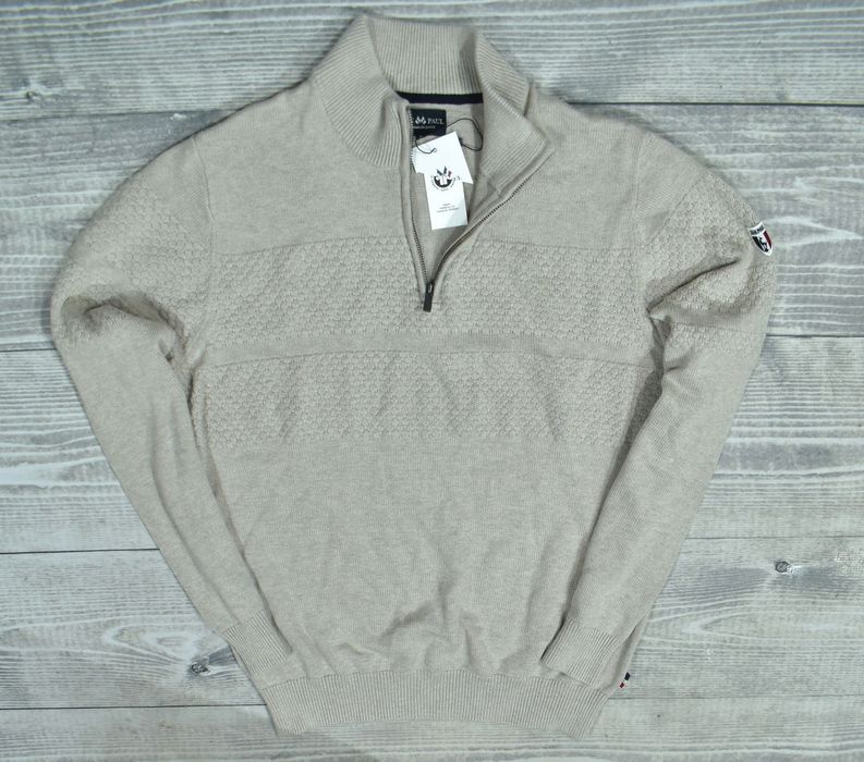 Jean Paul Pascal Zipneck Bawełniany Sweter Męski L