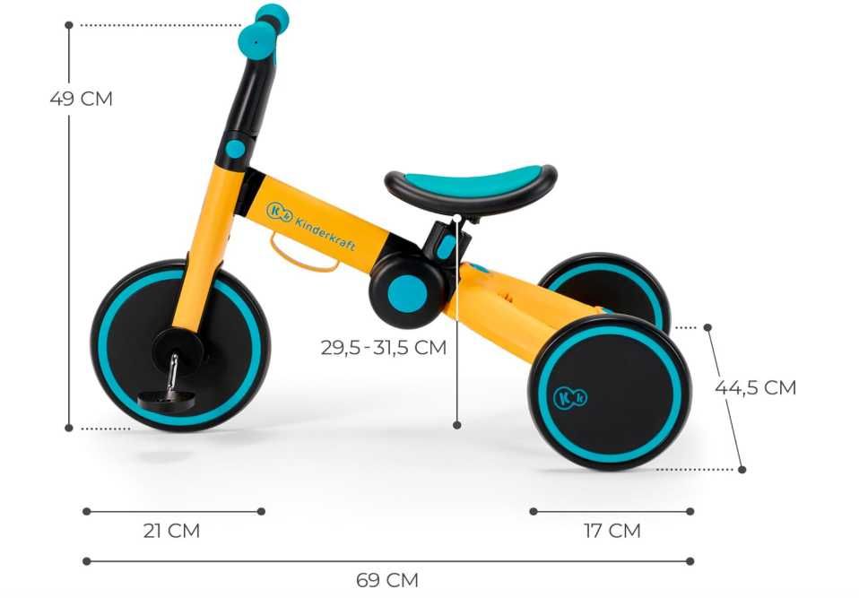 Triciclo bicicleta balance bike evolutivo 4TRIKE 3 em 1